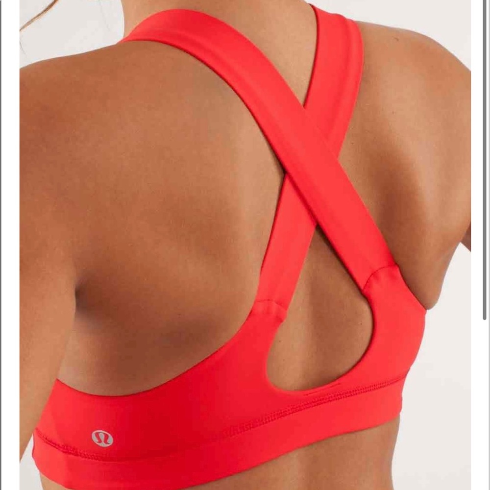 Lululemon Red Racerback Sports Bra